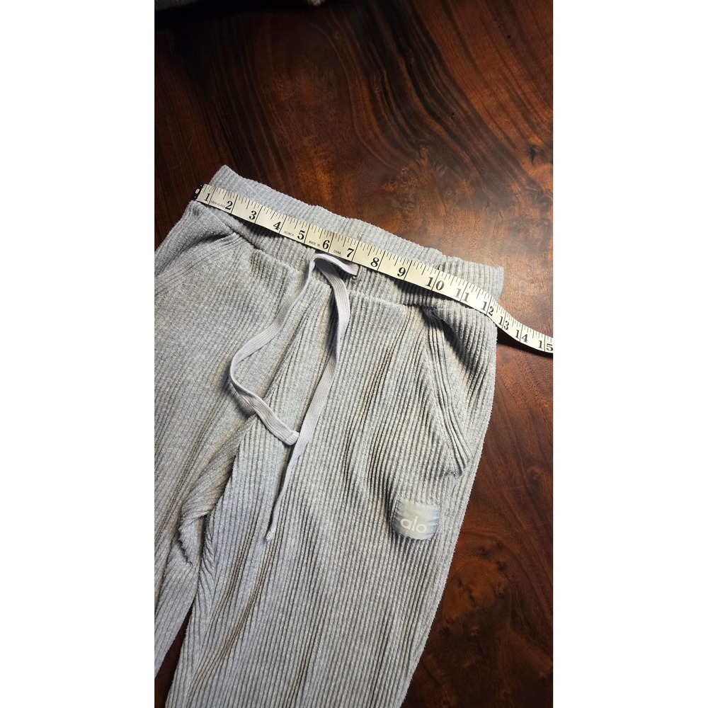 Alo Yoga Muse Ribbed Hoodie Jogger Set and Black Crop Top 3 Piece Bundle - Picture 7 of 8